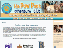 Tablet Screenshot of pawpackadventureclub.com